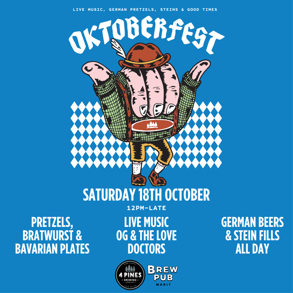 Oktoberfest at 4 Pines Brew Pub 🍺🥨