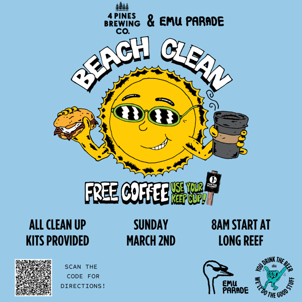 Clean Up Australia Beach Clean with Emu Parade!