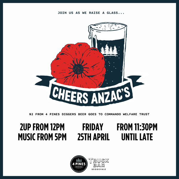 Anzac Day 2025 at 4 Pines Truck Bar!