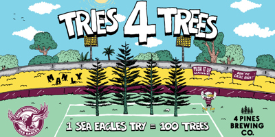 Manly are scoring 'Tries 4 Trees'