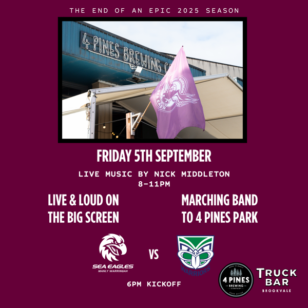 Manly Sea Eagles VS. Warriors - Last Home Game of 2025! 🏉