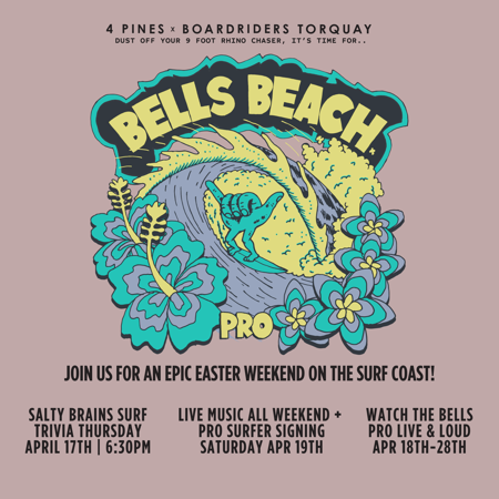 Bells Pro + Easter Long Weekend at 4 Pines Torquay!
