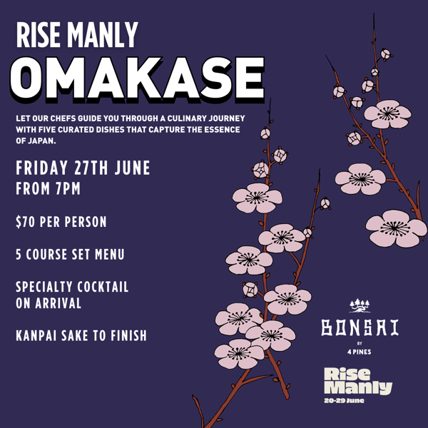 RISE Manly Omakase Night 🍣