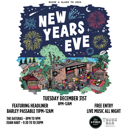 New Years Eve at 4 Pines Truck Bar