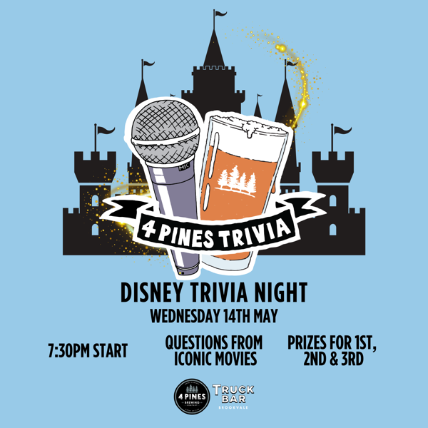 Disney Trivia at 4 Pines Truck Bar!